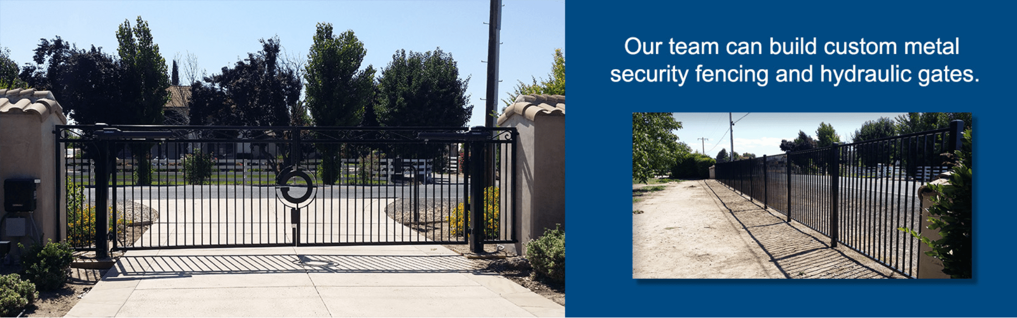 Metal Security Fence and Hydraulic Gates
